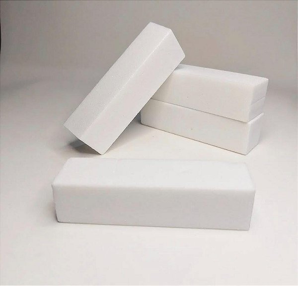 Lixa de unha bloco branco