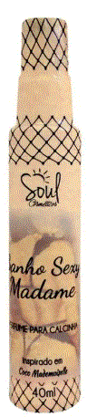 Perfume de calcinha Madame Soul Cosméticos 40ml