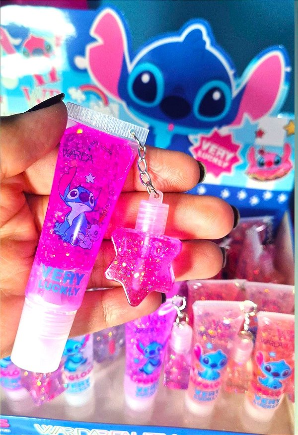Lip Gloss Chaveiro - Lilo e Stitch