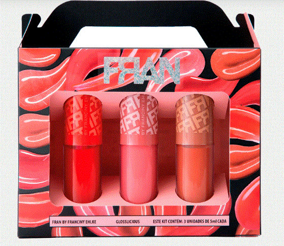 Glosslicious Franciny ehlke com3 itens