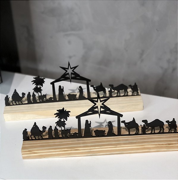 Presépio Nascimento de Jesus - Enfeite e decoração - Mesa posta Cristã