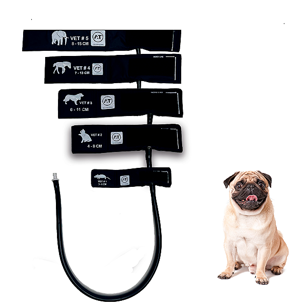 Kit Braçadeiras Manguito 1 Via Veterinário Tamanho 1 Ao 5