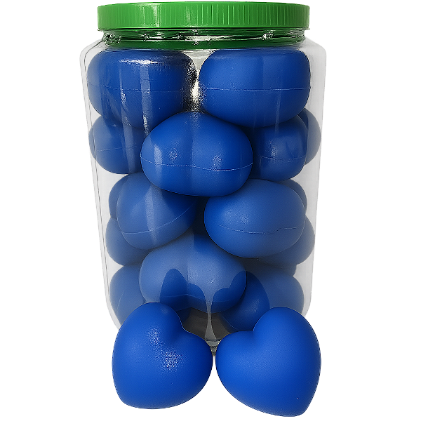 Coração De Vinil Anti Stress E Fisioterapia Pote 20 und Azul Marinho