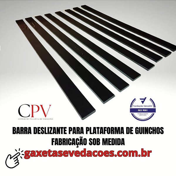 Placa deslizante para plataforma de Guinchos
