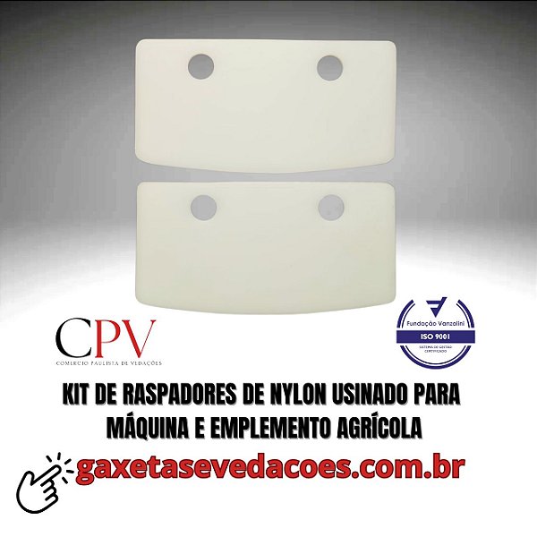 Raspador de Nylon usinado para máquina agrícola