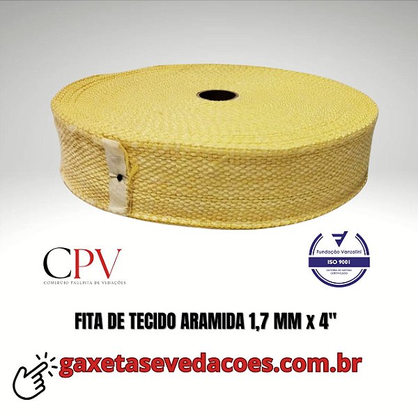 Fita de Tecido Aramida largura 4" x 1,7 mm de espessura