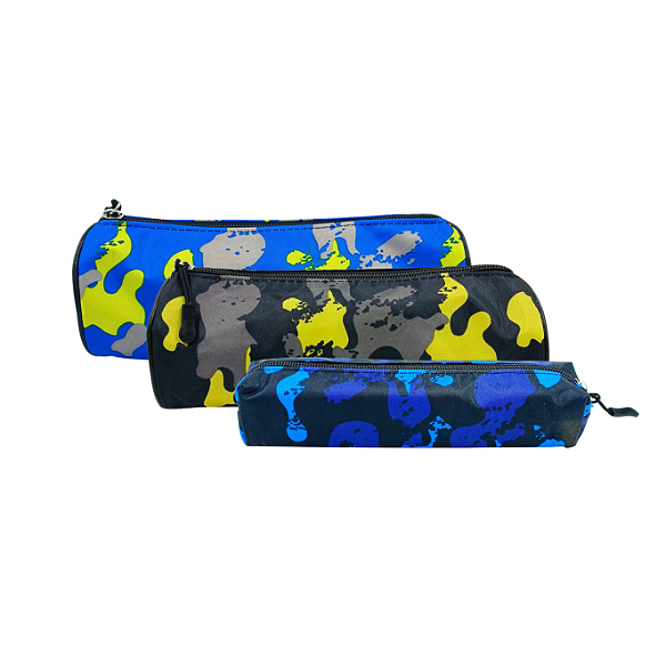 Estojo Escolar 20 cm – Estampa Camuflada