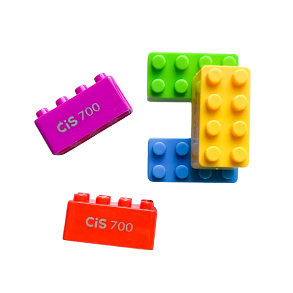 Apontador Escolar LEGO - Verde - Com Depósito e Encaixe de Montar