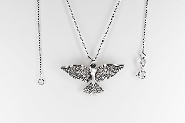 Colar com Pingente Espírito em Prata 925