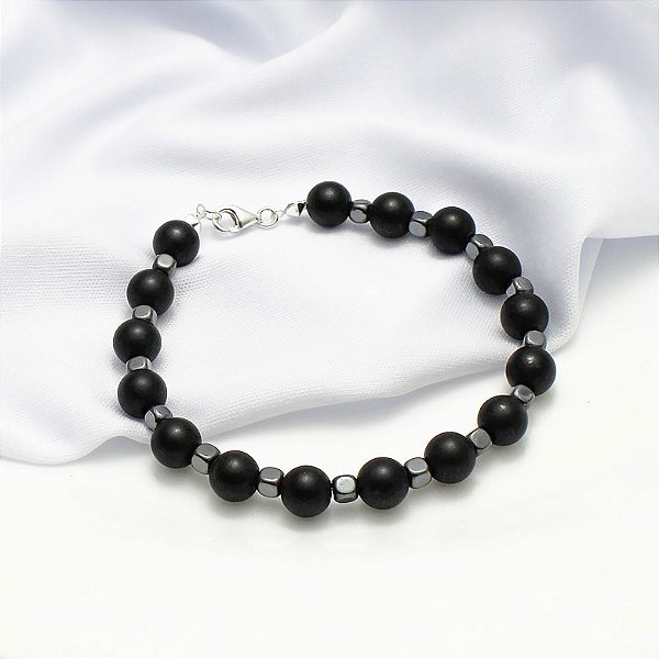 Pulseira Prata Bola Fosca