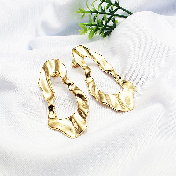 Brinco Orgânico - Ouro 18k