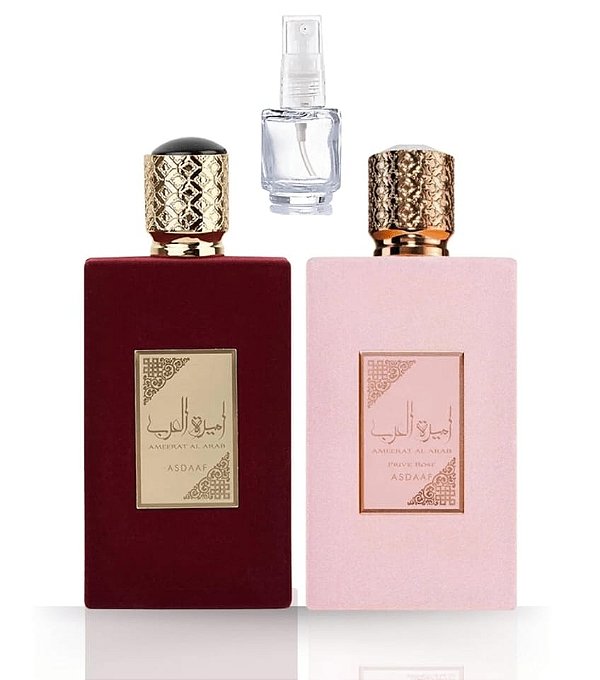 Combo Decant Princesa da Arabia – AMEERAT ROSÉ + AMEERAT TRADICIONAL