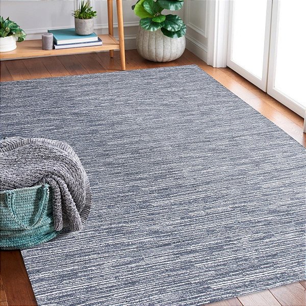 Tapete De Sala Quarto Mesclado 1,46x2,50 Antiderrapante