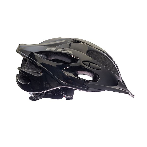 Capacete GTA Start M Brilho Preto com Sinalizador de Led