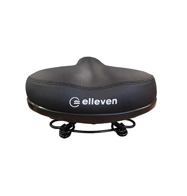 Selim 2 Molas Barra Circular Conforto ELLEVEN Preto 250mmx210mm