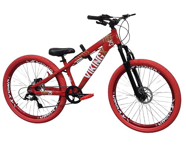 Bicicleta Aro 26 VIKINGX TUFF 25 BARULHENTA com 7 MARCHAS, Freios Hidráulicos