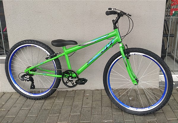 Bicicleta Aro 26 Wendy 7 marchas Rebaixada Verde