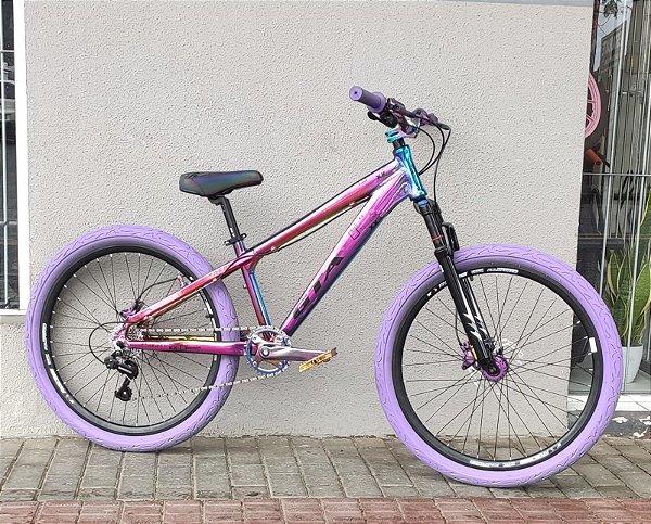 Bicicleta aro 26 GTA Rebel 7 Marchas Camaleão Barulhenta