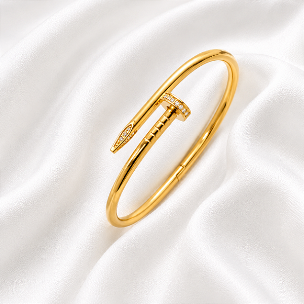 — Bracelete Prego — Dourado