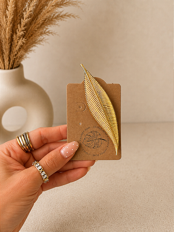 – Broche Plume –