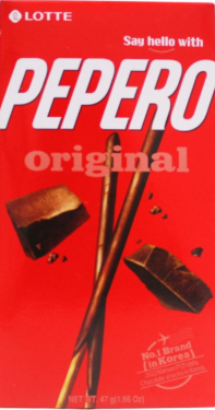 PEPERO BISCOITO PALITO DE CHOCOLATE LOTTE - ORIGINAL - PACOTE 37G