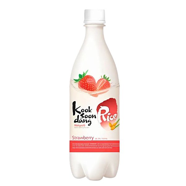 BEBIDA MAKGEOLLI KOOK SOON DANG - MORANGO - GARRAFA 750ML