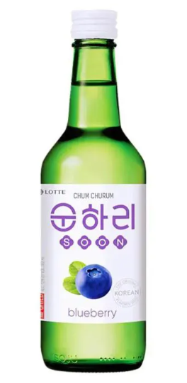 BEBIDA SOJU CHUM CHURUM - BLUEBERRY - GARRAFA 360ML