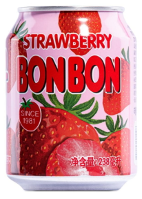 SUCO BONBON HAITAI - MORANGO C/ PEDAÇOS DA FRUTA - LATA 235ML