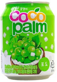 SUCO BONBON HAITAI - UVA C/ PEDAÇOS DE COCO - LATA 238ML