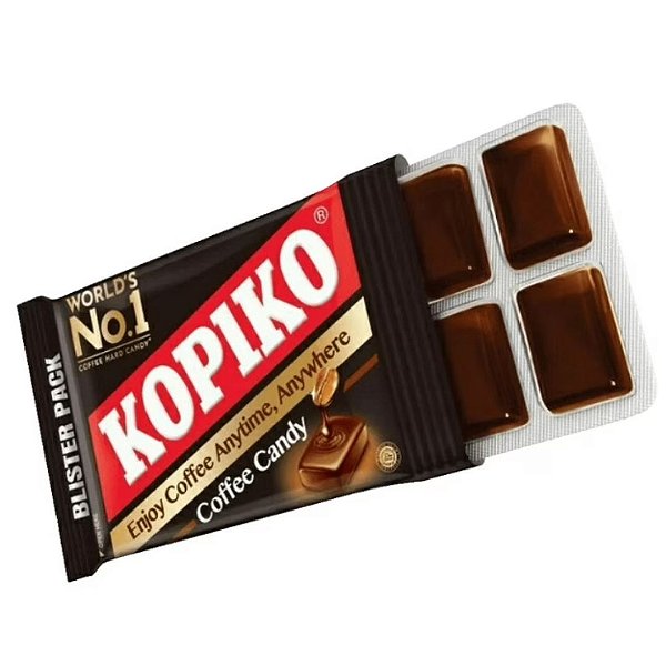 Novidade: Bala de Café Kopiko em Cartela/Tablete | Coffee Candy - 32g