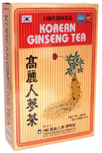 CHÁ COREANO GINSENG | KOREAN GINSENG TEA | 100 SACHÊS