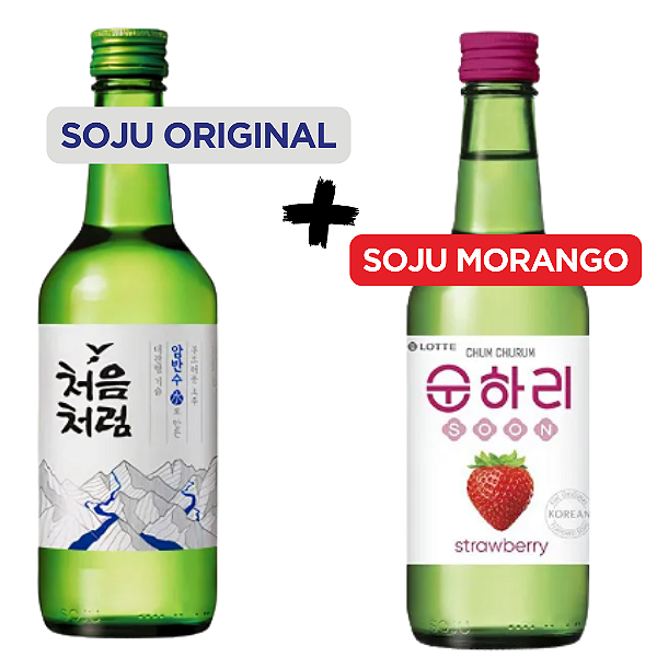 KIT SOJU ORIGINAL + SOJU MORANGO