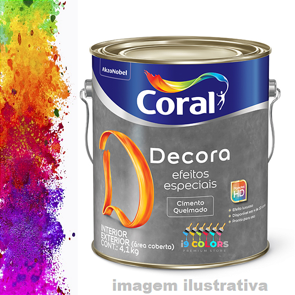 Decora Efeitos Especiais Cimento Queimado 4,1 quilos - Coral - Base