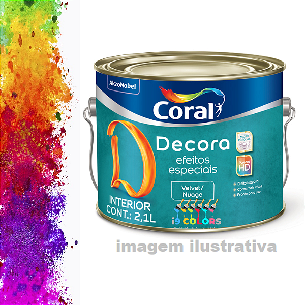 Decora Efeito Velvet//Nuage 2,1 litros - Coral - Base
