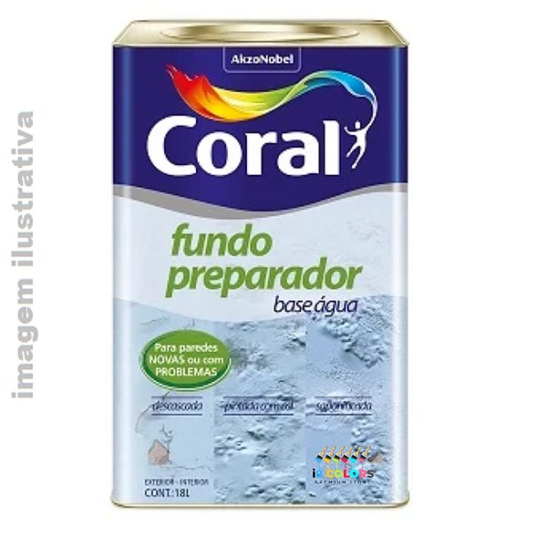 Coral Fundo Preparador de Parede 18 litros - Incolor