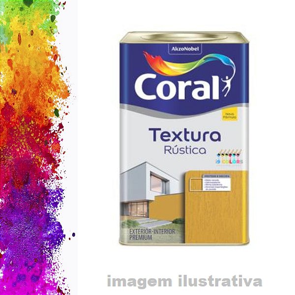 Coral Textura Rústica 25 quilos - Base Pm Fosco