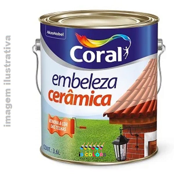 Resina Embeleza Cerâmica 3,6 litros - Coral - Natural Brilhante