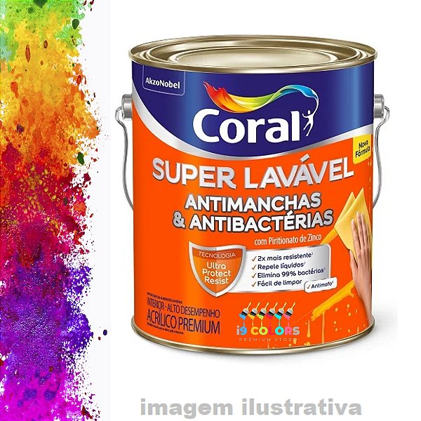 Tinta Acrílica Super Lavável 3,2 litros - Coral - Base P EggShell