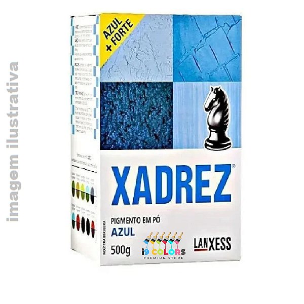 Xadrez Corante em Pó 0,5 quilo - Azul