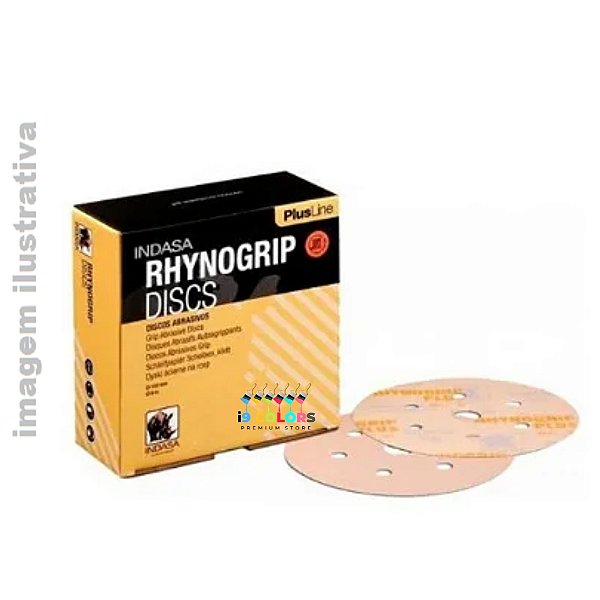 DISCO LIXA 5POL 5F GRAO 100 INDASA D125 RHYNOGRIP PLUS