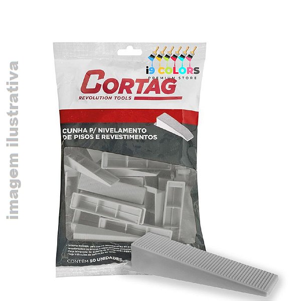 CUNHA NIVELADOR PISO ECO 50PC - Cinza