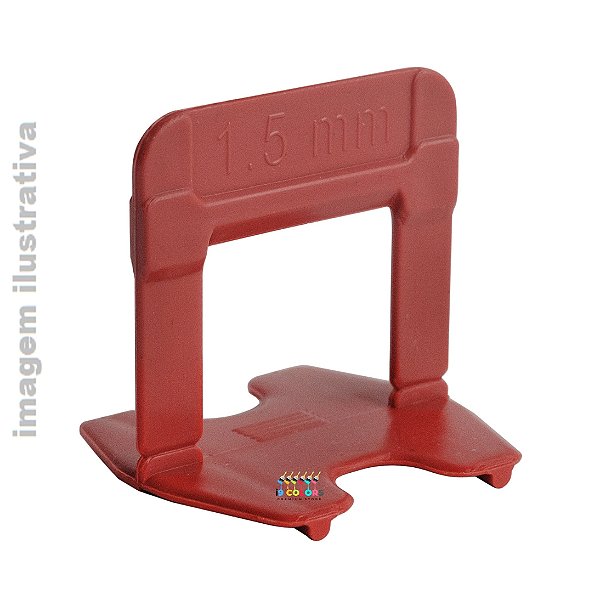 ESPACADOR NIVELADOR PISO ECO 1.5MM 500PC - Vermelho