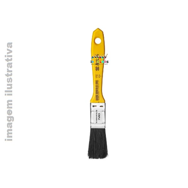 Pincél Trincha Atlas 319  3/4 polegada - Preto Esmalte