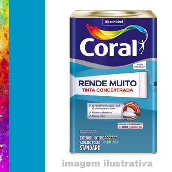 Tinta Acrílica Coral Rende Muito 16 litros - Passeio de Barco Coral SC
