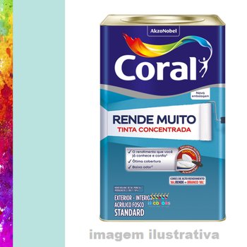 Tinta Acrílica Coral Rende Muito 16 litros - Verde Riacho Coral SC