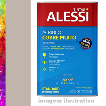 Tinta Acrílica Alessi Cobre Muito 16 litros - Amendoa Confeitada Coral SC