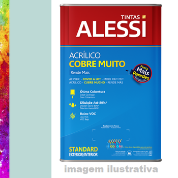 Tinta Acrílica Alessi Cobre Muito 16 litros - Lágrimas de Alegria Coral SC