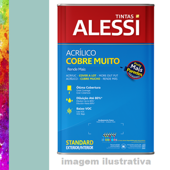 Tinta Acrílica Alessi Cobre Muito 16 litros - Paz Interior Coral SC