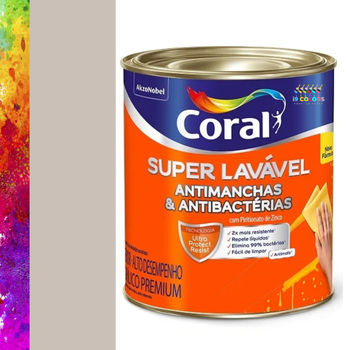 Tinta Acrílica Super Lavável 0,8 litros - Coral - Cascalho Coral SC