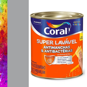 Tinta Acrílica Super Lavável 0,8 litros - Coral - Dia de Chuva Coral SC